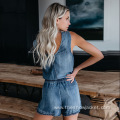 Youthful Denim Short Playsuits Womens for Sale